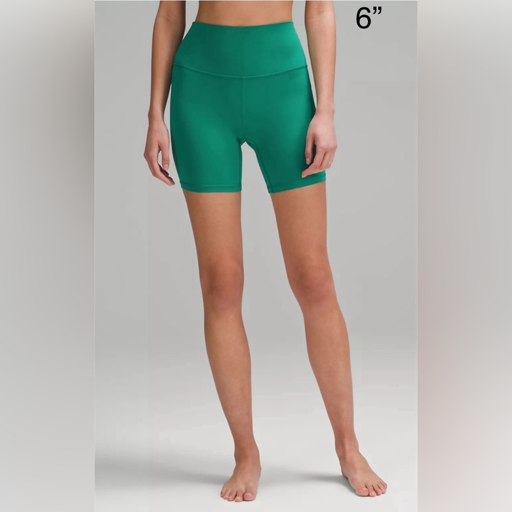 🆕Lululemon🍋 Align High-Rise Short 6” Colour Cascadia Green Sz 2